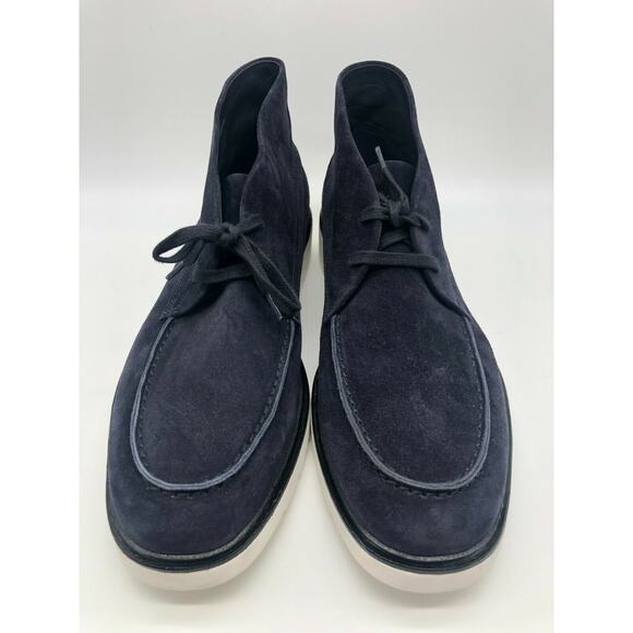 Vince Men's Wayde Suede Chukka Boot Coastal Navy Blue Size US 9.5 $295 - Picture 6 of 12